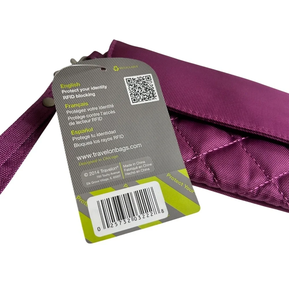 NWT Travelon SAFE ID RFID Blocking Wristlet